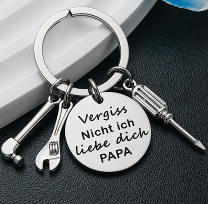 🎁Father's Day Keychain, Fashion Accessory with Hammer
