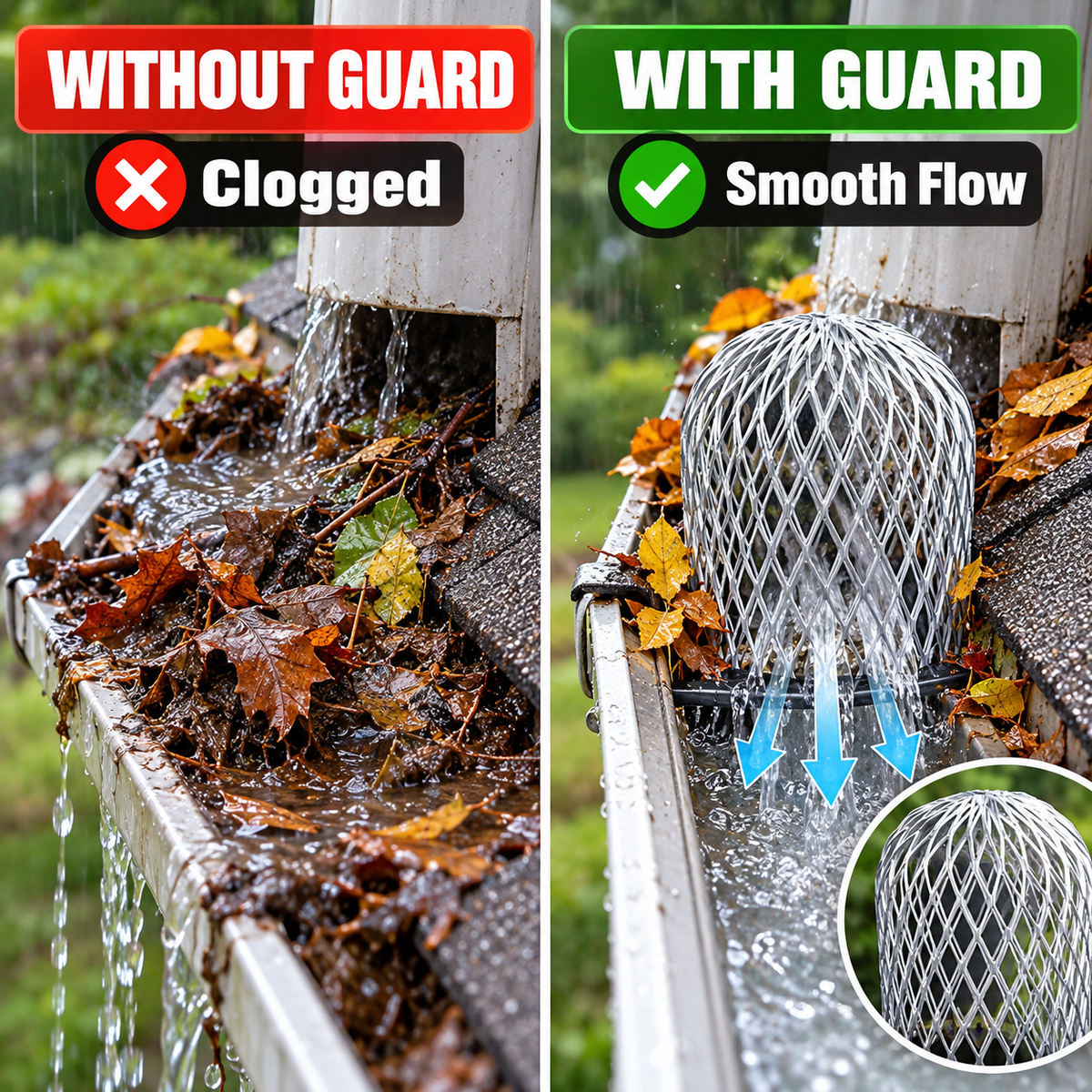 🐭 Expandable Metal Drain Guard – Mouse & Debris Barrier for Pipes & Outdoor Drains