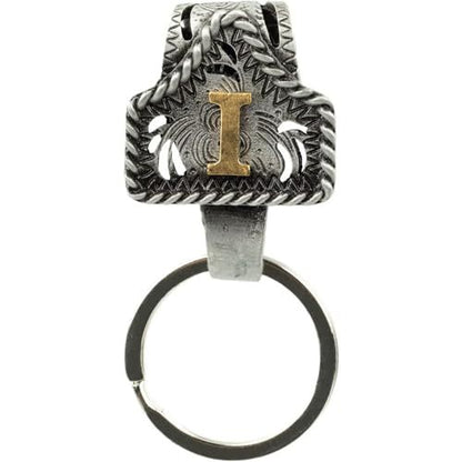 📎Handmade Cow Tag Belt Key Holder with Copper Initial