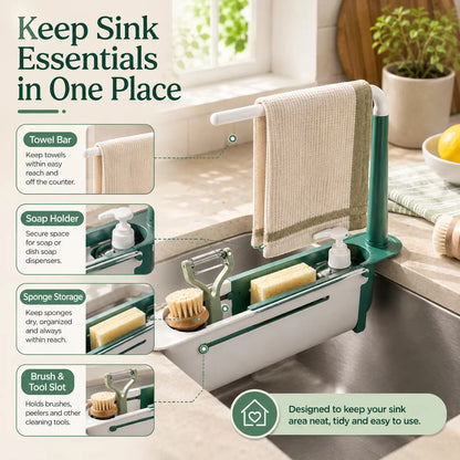 Retractable Sink Storage Rack