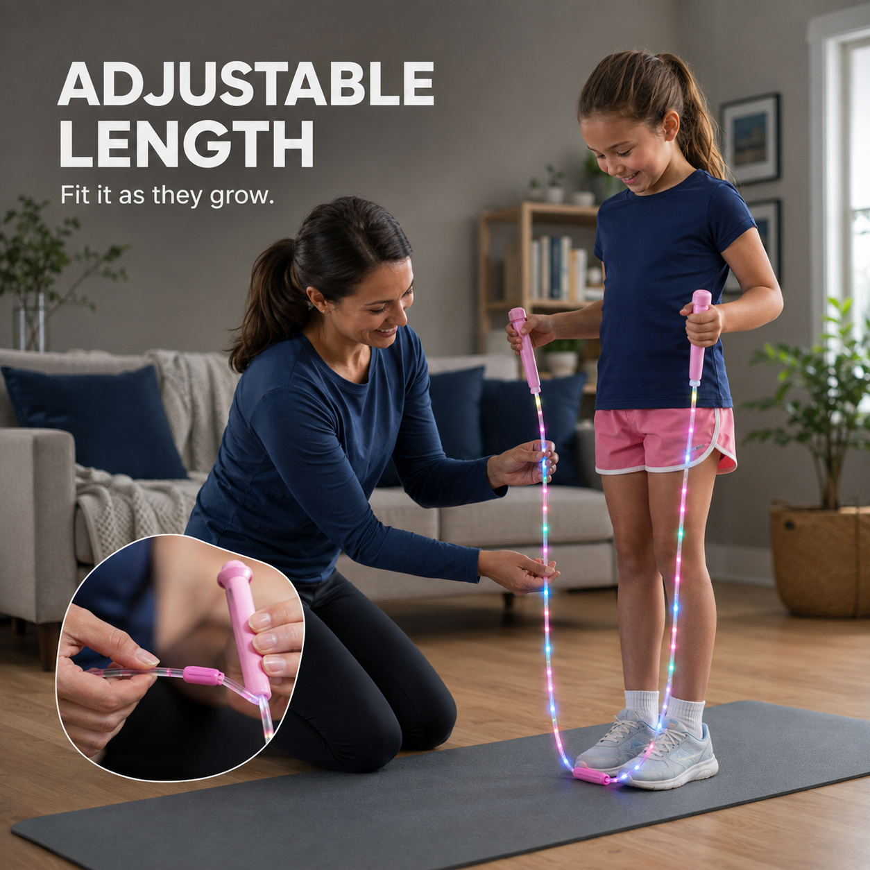 🌟Vibrant Glowing Skipping Rope – Make Night Workouts & Playtime Fun! 💫