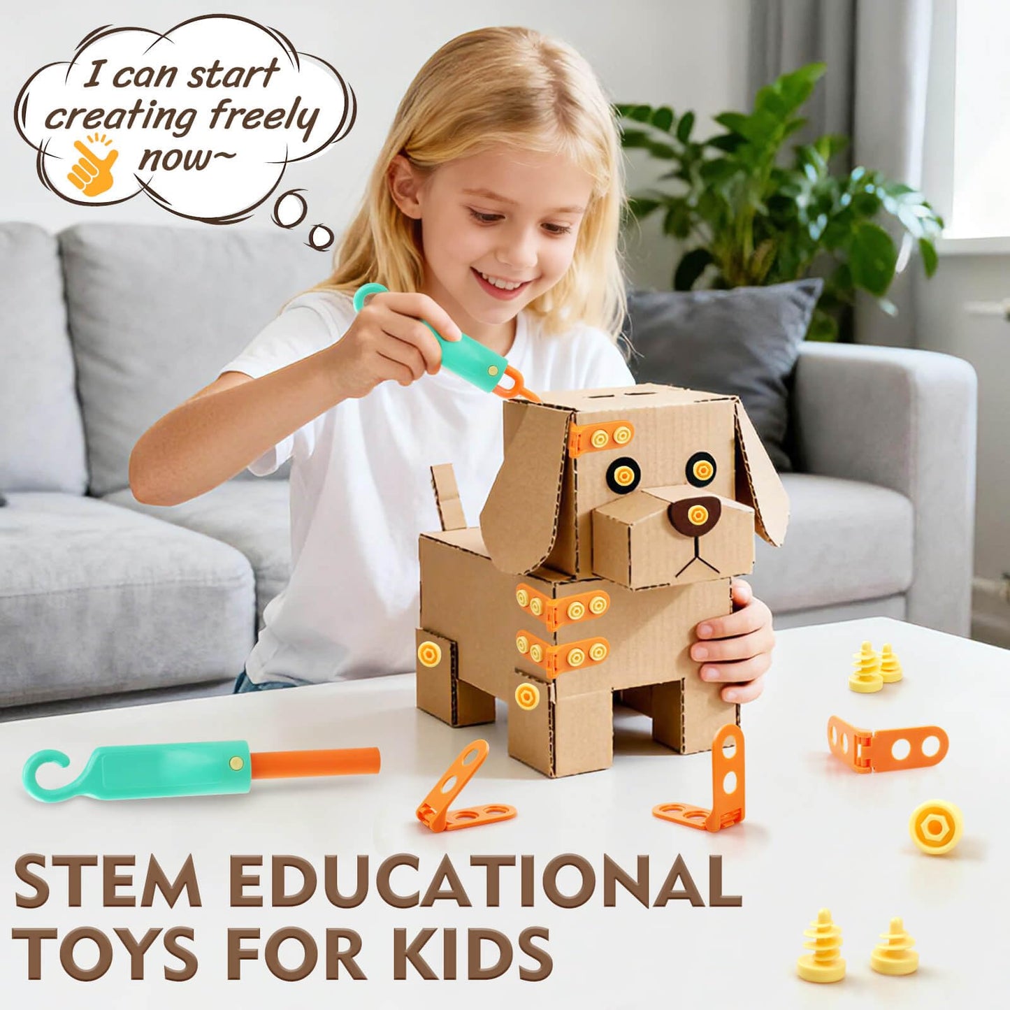 Kids Cardboard Pretend Play Set