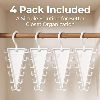 V-Shaped Double-Sided Closet Organizer Hanger