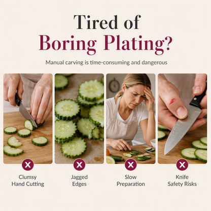 Pro Rose Veggie Slicer & Flower Curving Tool – Upgrade Your Kitchen Creativity Today! 🥗🌹