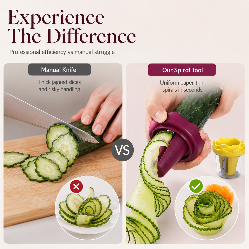 Pro Rose Veggie Slicer & Flower Curving Tool – Upgrade Your Kitchen Creativity Today! 🥗🌹