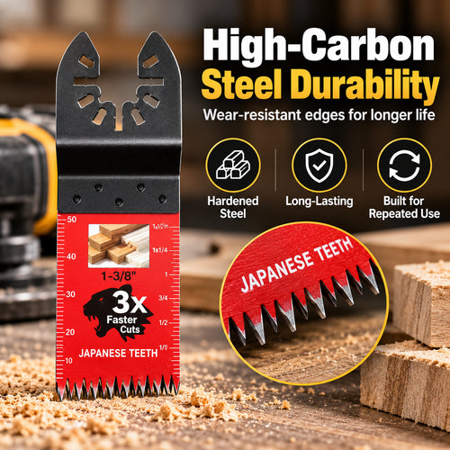 🔥 Cut Faster & Cleaner — Japanese-Tooth Oscillating Saw Blades | Universal Fit, 10–50 Pack 🪚