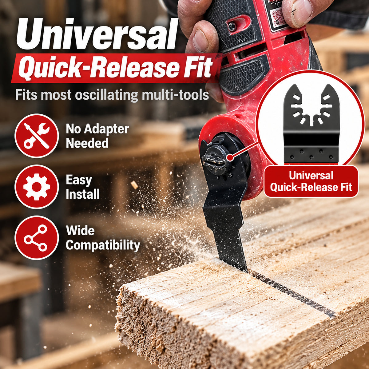 🔥 Cut Faster & Cleaner — Japanese-Tooth Oscillating Saw Blades | Universal Fit, 10–50 Pack 🪚