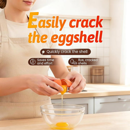 🍳Manual Egg Shell Opener - Fast Egg Shell Remover with Stainless Steel Cutter, No-Mess Kitchen Gadget