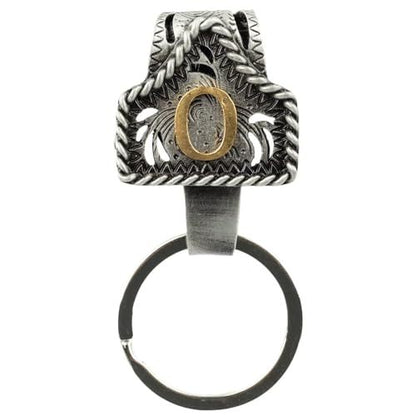 📎Handmade Cow Tag Belt Key Holder with Copper Initial