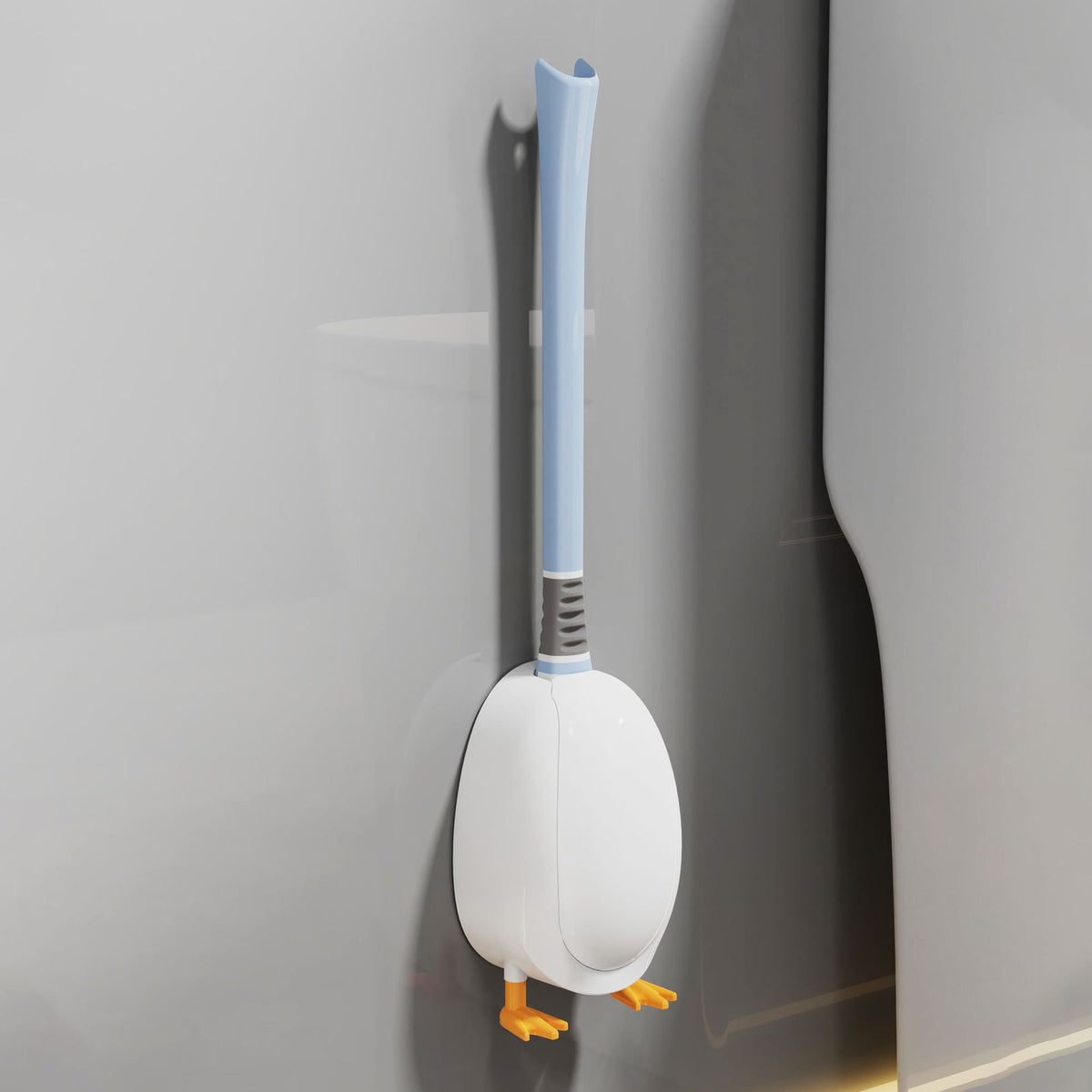 Cute Duck Silicone Toilet Brush – Flexible Deep-Clean Design