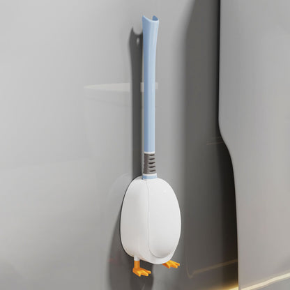 Cute Duck Silicone Toilet Brush – Flexible Deep-Clean Design