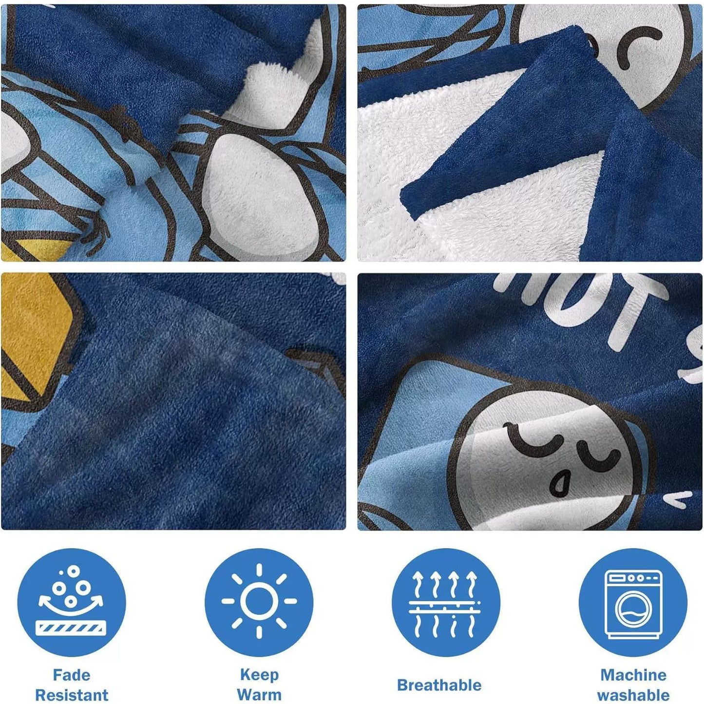 😴🛋️ Funny Gift Dad Is Not Sleeping Flannel Blanket