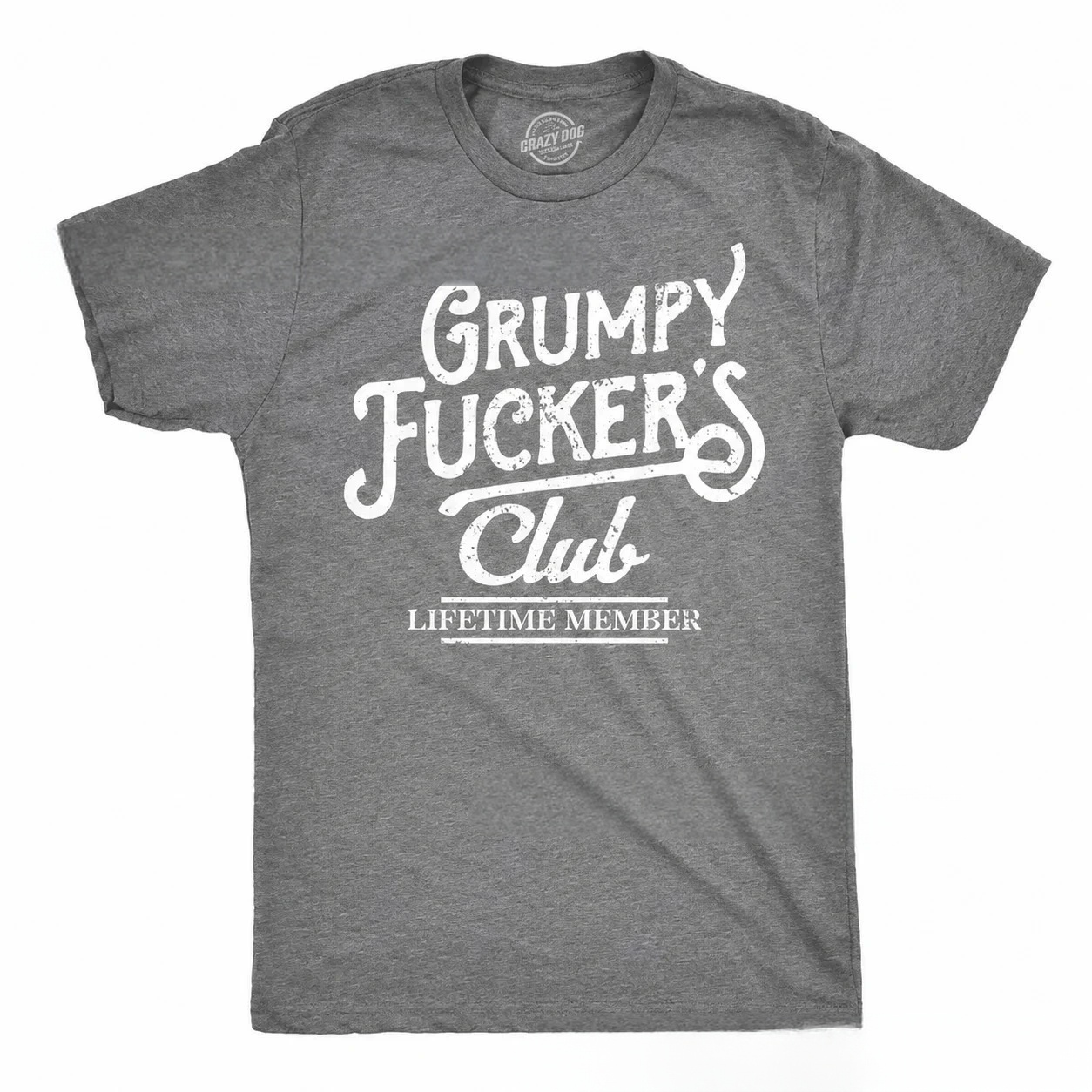 👕 Mens Funny Grumpy F*ckers Club Sarcastic Graphic Novelty Tee