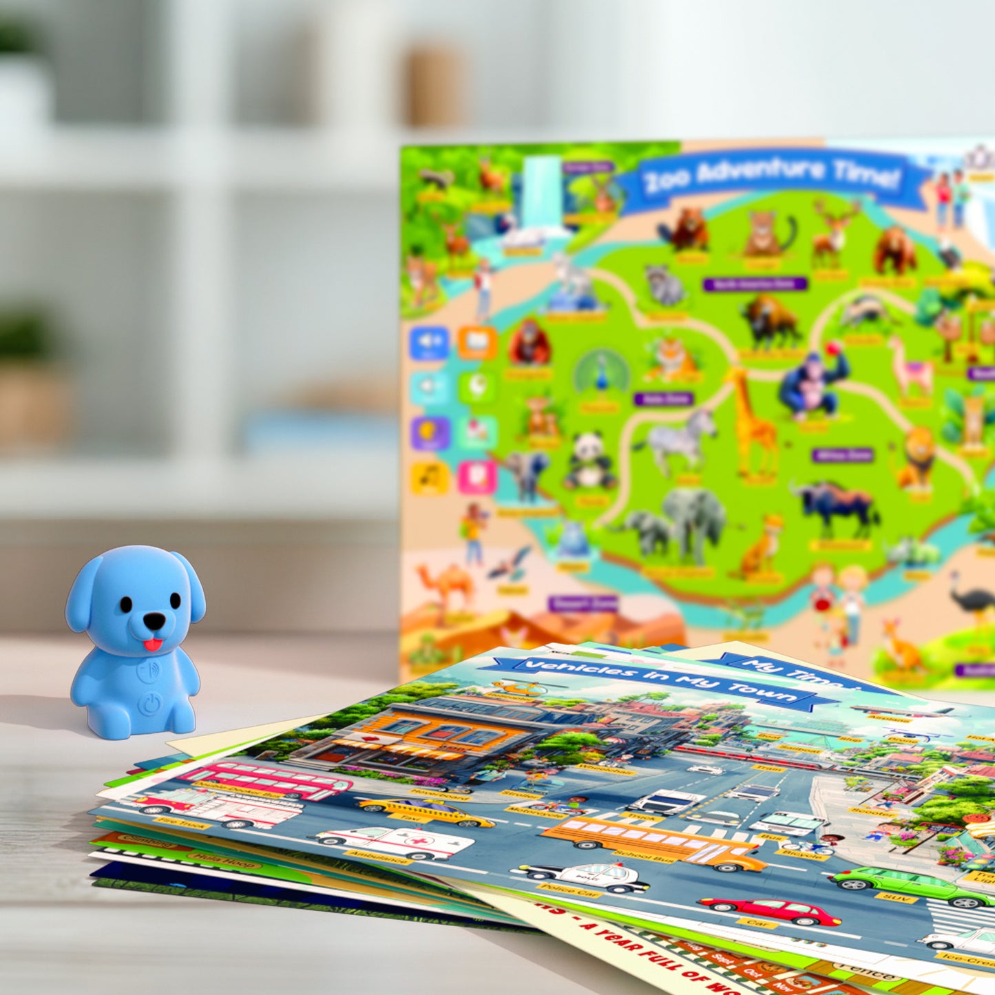 Puppy Phonetic Symbol Reading Poster - Educational Toy for Children