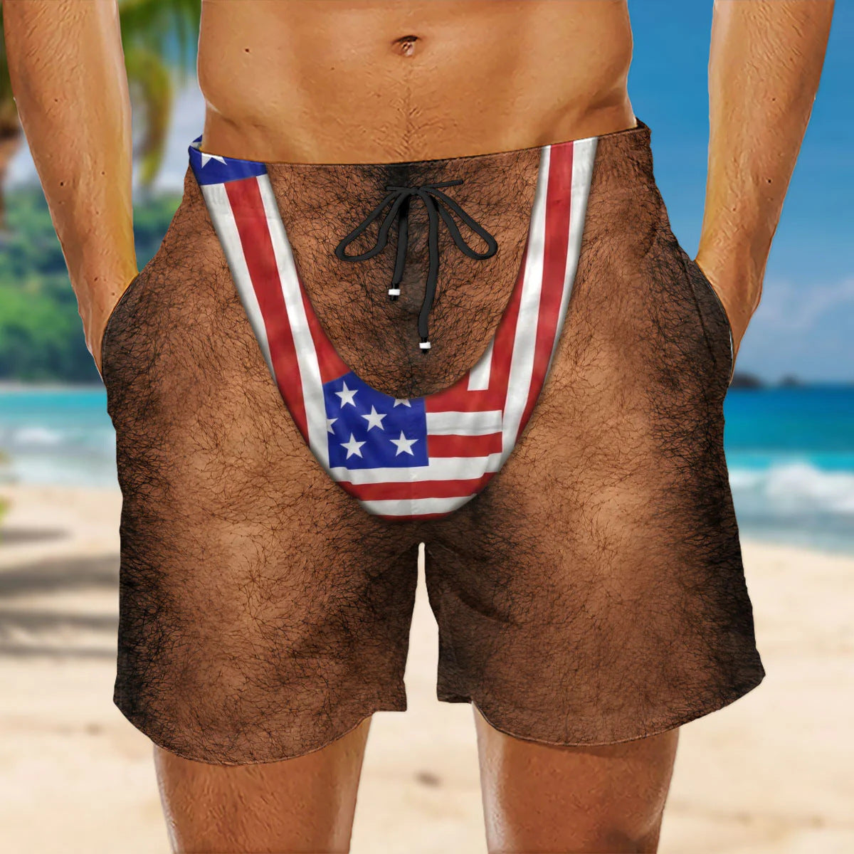 🏖️🩳American flag freedom cool and quick-drying beach shorts
