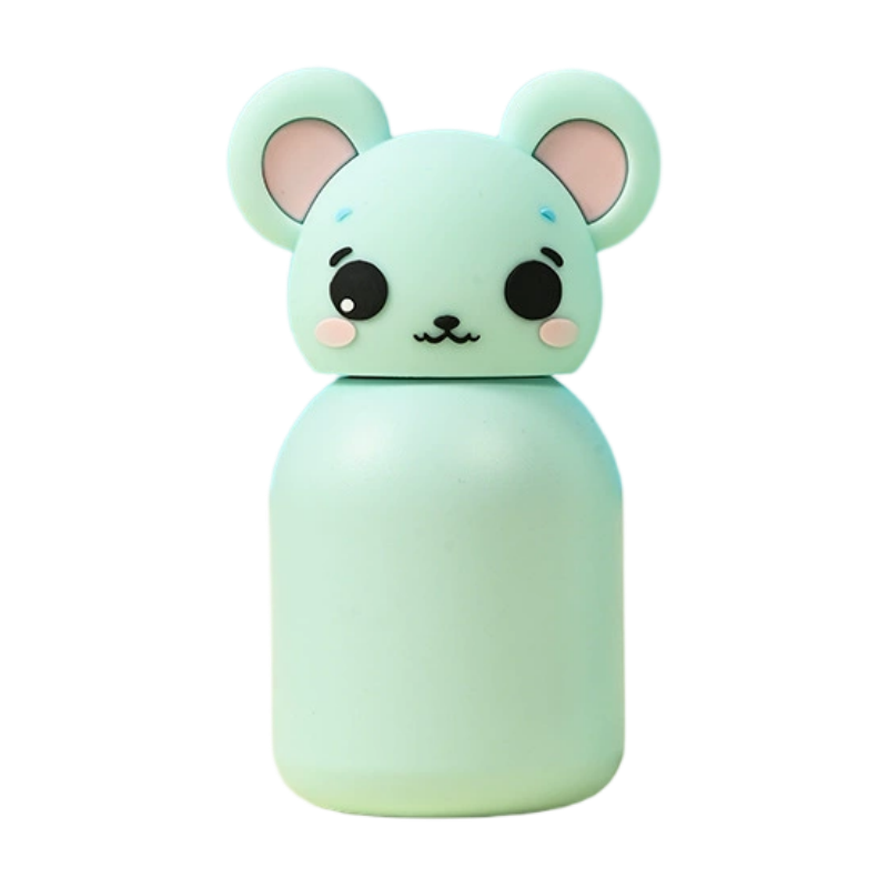 🐻✨ Mini stainless steel cartoon water bottle