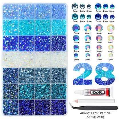 💎 Jelly Flatback RhinestonesBedazzling Kit, DlY Diamond Art