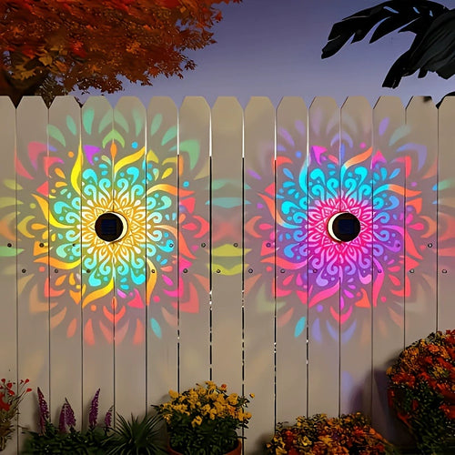 💫 Seven-Color Changing Solar Projection Wall Light Decorative