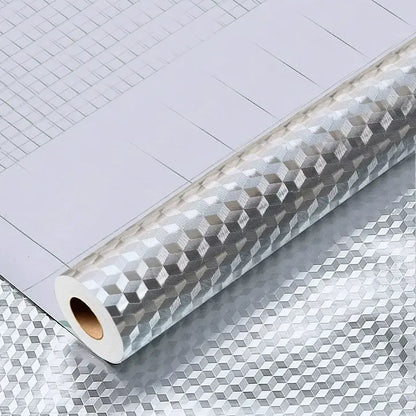🏠 Waterproof and heat-resistant aluminum foil anti-oil sticker