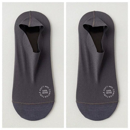 🧦7Pairs Men's Invisible Socks – Lightweight summer style with breathable mesh and cotton soles; moisture-wicking