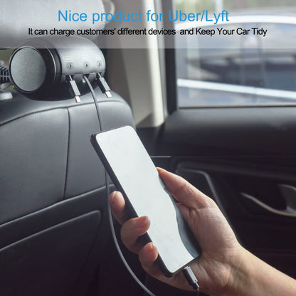 Car Charger 1-to-3 Retractable Cable Box