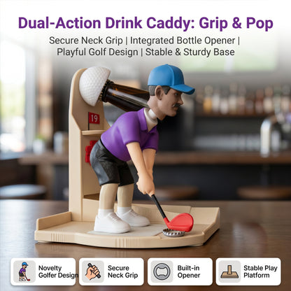 Novel Golf Ball-Shaped Bottle Opener