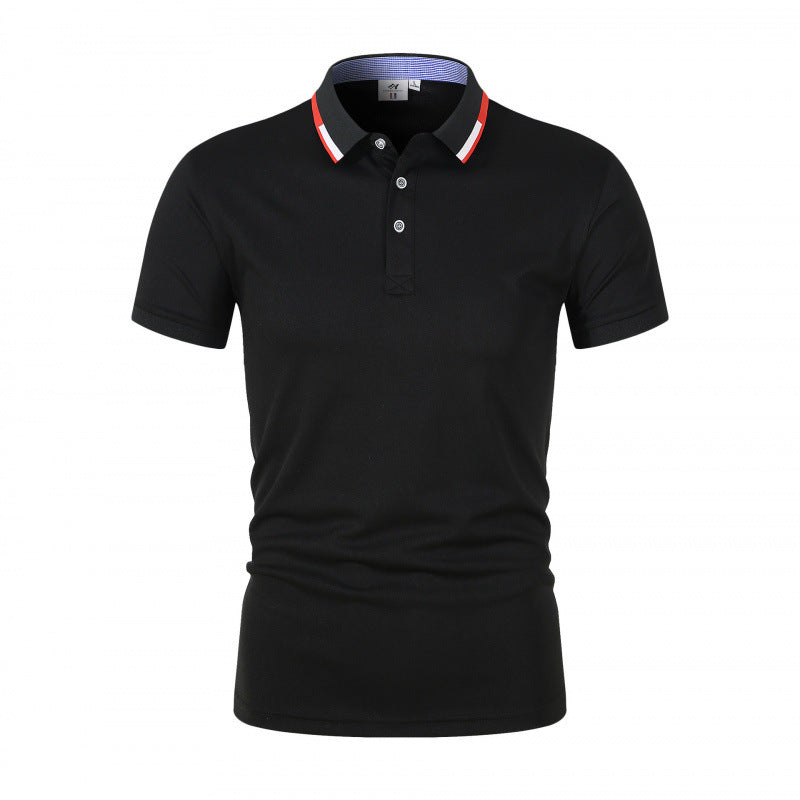 Men's Cotton-Simulated Polo Cultural T-Shirt