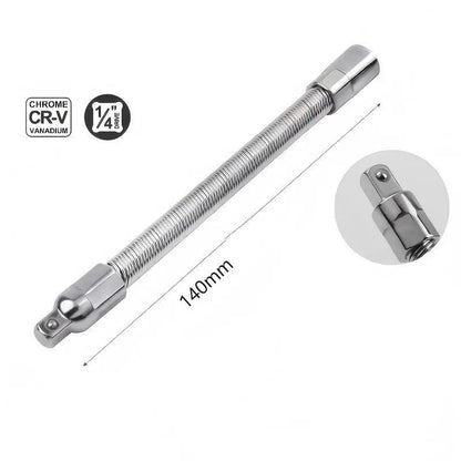 🔧 Socket Ratchet Wrench Set - 3 Bendable Shafts Connecting Rod