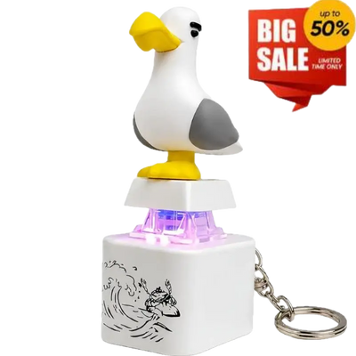 🔊🐦 Seagull MINE! Button Keychain