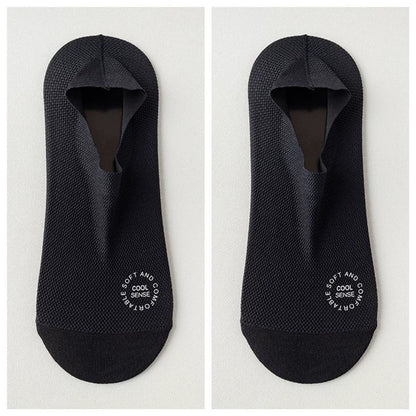 🧦7Pairs Men's Invisible Socks – Lightweight summer style with breathable mesh and cotton soles; moisture-wicking