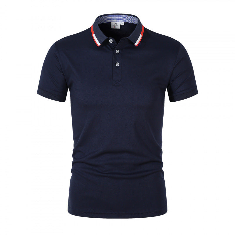 Men's Cotton-Simulated Polo Cultural T-Shirt