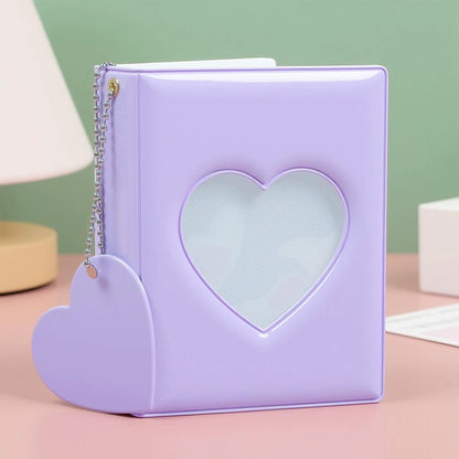 💎🃏 3" Mini Pockets Photo Card Album, Kpop Photo Protector Sleeves