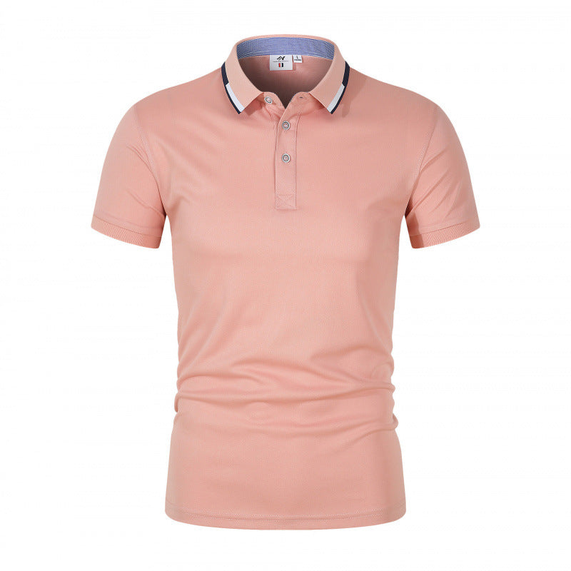 Men's Cotton-Simulated Polo Cultural T-Shirt