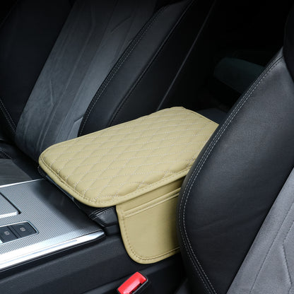 🚗Multi-functional car armrest box mat (with built-in storage bag)