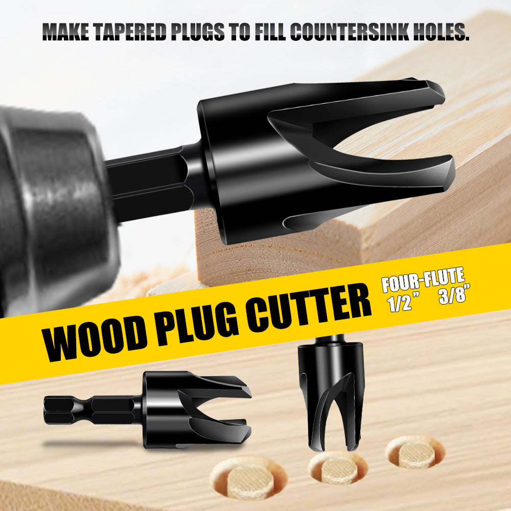 🔩15-Piece Drill Bit Set – 1/4-Inch Hex Shank Countersink and Chamfering Tool