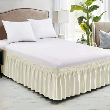🛏️Elegant Elastic Wrap-Around Bed Skirt