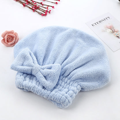 🎀Women's Bow-Decorated Shower Cap and Hair Dryer Cap