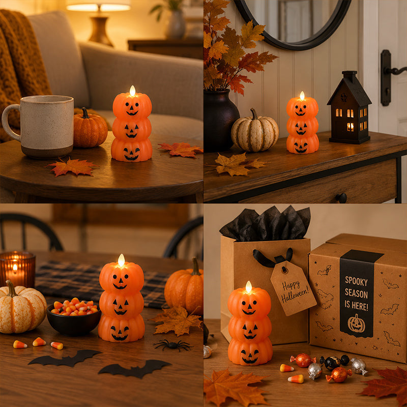 Halloween Pumpkin Lantern Scene Decorations
