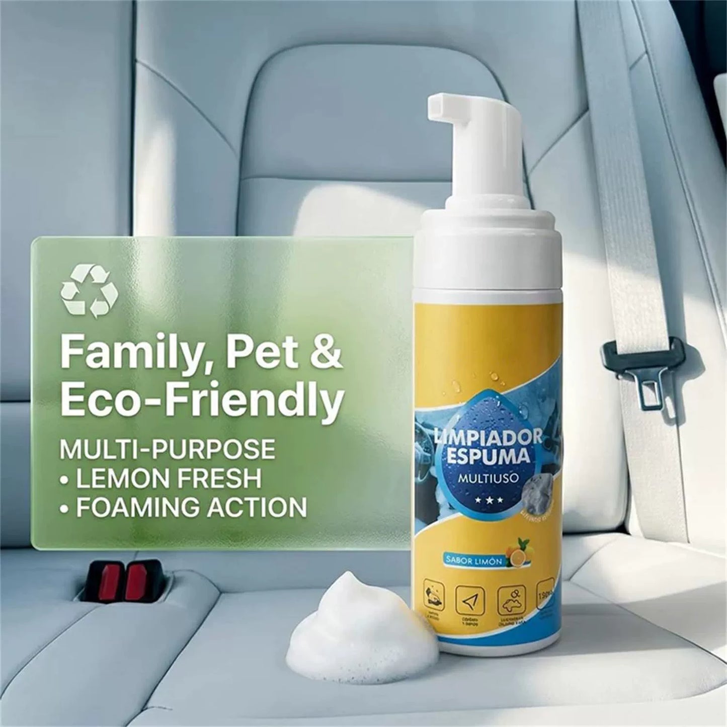 🧼✨ Foam Cleaner Multi Purpose 4-in-1 Spray