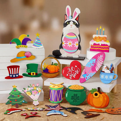 🎨Cute Animal Wooden Signs, Desktop Decor & Gifts
