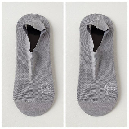 🧦7Pairs Men's Invisible Socks – Lightweight summer style with breathable mesh and cotton soles; moisture-wicking