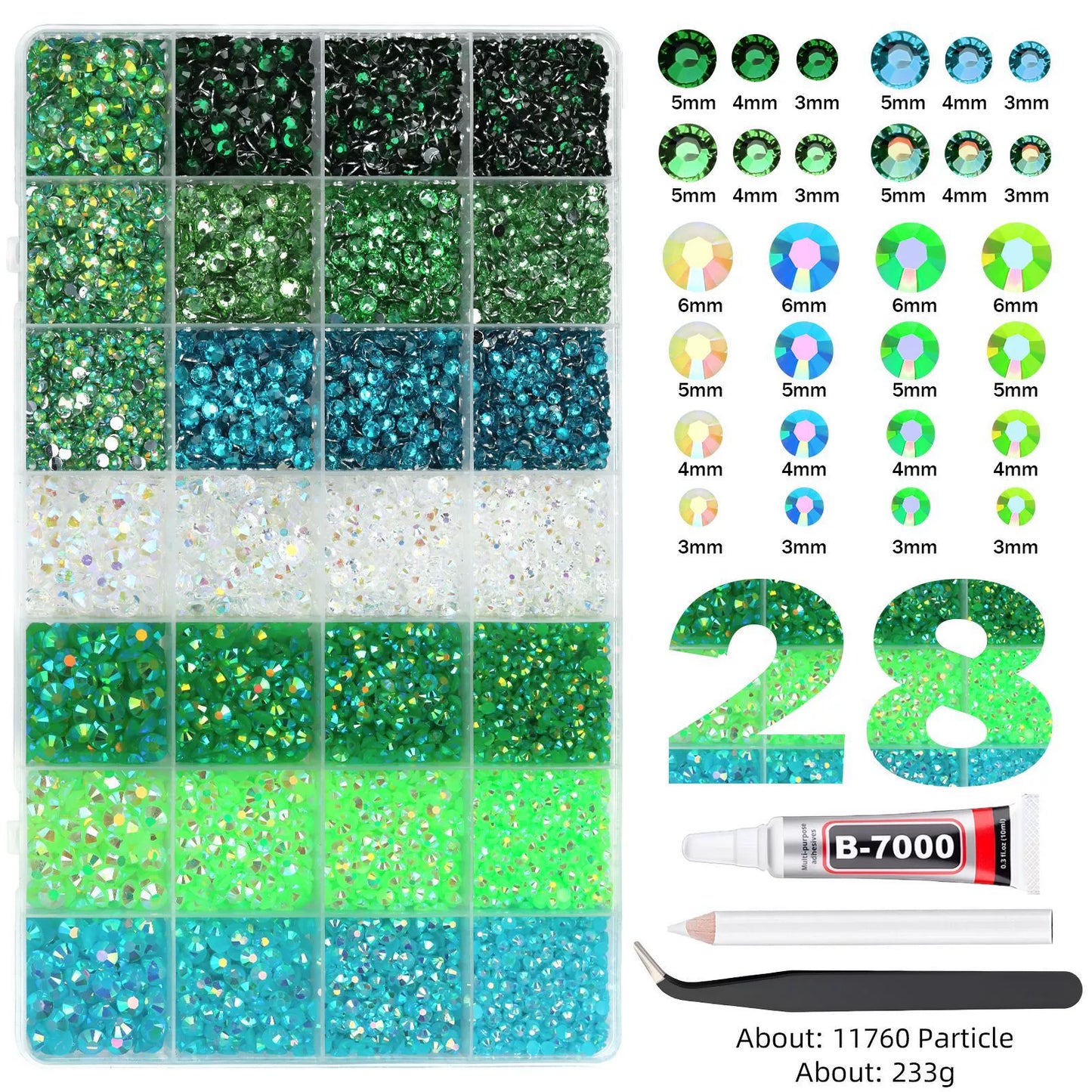 💎 Jelly Flatback RhinestonesBedazzling Kit, DlY Diamond Art