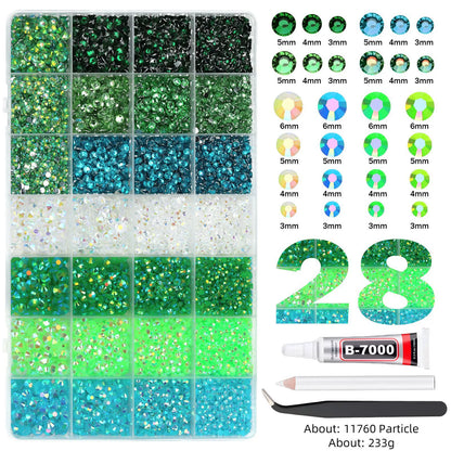 💎 Jelly Flatback RhinestonesBedazzling Kit, DlY Diamond Art