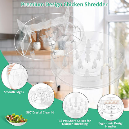 Manual Rotary Large-Capacity Chicken Breast Shredder