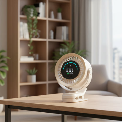 🌀📟 Rechargeable Portable Clip on Fan