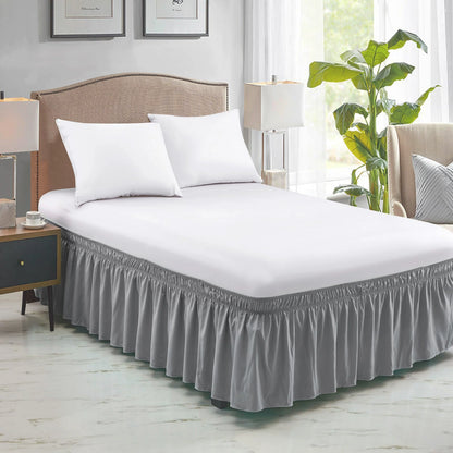 🛏️Elegant Elastic Wrap-Around Bed Skirt