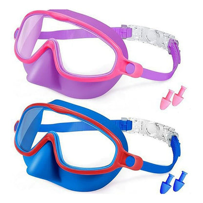 🏊 Universal Protection Swim Goggles with Nose Cover