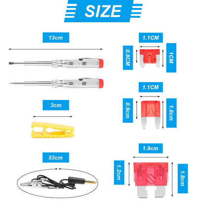 310Pcs Mixed-Color Automotive Fuse Kit