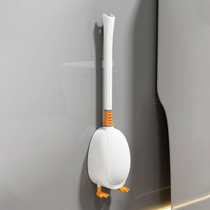 Cute Duck Silicone Toilet Brush – Flexible Deep-Clean Design