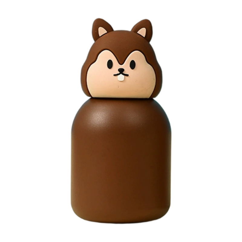 🐻✨ Mini stainless steel cartoon water bottle